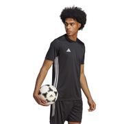 ADIDAS Camiseta Hombre Manga Corta Color Negro 3 Bandas - Colección Tabela - Cuello Redondo T-Shirt Color Negro Transpirable Aeroredy para Deportistas - Adidas Sport - Padel, Tenis, Fútbol, Running,