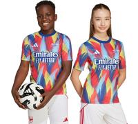 Adidas - Camiseta oficial Arsenal FC Pre-Match 2025-2026 Niño, Unisex, Victory Blue-Pure Ruby-Bright Yellow-Bright C, 128 cm