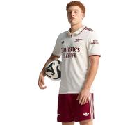 Adidas - Camiseta oficial Authentic Arsenal FC Tercera Equipación 2025-2026, Unisex, Cloud White-Team Coll Burgundy, S