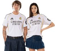 Adidas - Camiseta oficial Authentic Real Madrid Primera Equipación 2025-2026, Unisex, White, 2XL