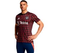 Adidas - Camiseta oficial Manchester United Pre-Match 2024-2025, Unisex, Black-Red, XL