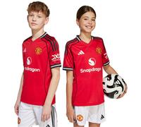 Adidas - Camiseta oficial Manchester United Primera Equipación 2025-2026 Niño, Unisex, Red, 140 cm