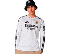 Adidas - Camiseta oficial Manga Larga Real Madrid Primera Equipación 2024-2025, Unisex, White, L