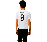 Adidas - Camiseta oficial Mbappé Real Madrid Primera Equipación 2024-2025 Niño, Unisex, White, 164 cm