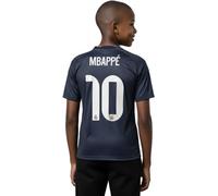 Adidas - Camiseta oficial Mbappé Real Madrid Segunda Equipación 2025-2026 Niño + Parche, Unisex, Navy, 140 cm