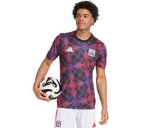 Adidas - Camiseta oficial Olympique Lyon Pre-Match 2025-2026, Unisex, Black, M