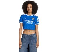 Adidas - Camiseta oficial Real Madrid CroptopTercera Equipación 2025-2026 Mujer, Mujer, Bluebird, L