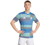 Adidas - Camiseta oficial Real Madrid Pre-Match 2025-2026, Unisex, Bluebird, L