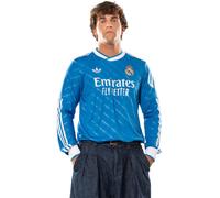 Adidas - Camiseta oficial Real Madrid Tercera Equipación M/L 2025-2026, Unisex, Bluebird, 2XL