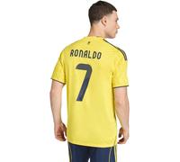 Adidas - Camiseta oficial Ronaldo Al Nassr Primera Equipación 2025-2026, Unisex, Impact Yellow-Night Indigo, L