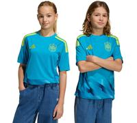 Adidas - Camiseta oficial Spain Fef Primera Equipación Portero Mundial 2026 Niño, Unisex, bold aqua, 176 cm