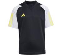 Adidas - Camiseta oficial Tiro 23 Competition Training Niño, Unisex, Black-Team Light Grey-Impact Yellow, 140 cm