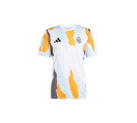 adidas Camiseta para Hombre del Real Madrid Pre Match 2024 2025 Adultos, Blanco/Azul, M