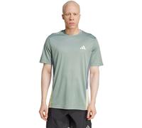 Adidas - Camiseta Train Essentials Seasonal Colorblock, Hombre, Silver Green, L