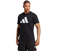 Adidas - Camiseta Training Essentials Logo, Hombre, Black-White, M