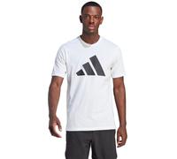 adidas Hombre Train Essentials Feelready Logo Training tee, White/Black, L