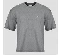 adidas Camiseta TREFOIL ESSENTIALS MELANGE LOOSE CROPPED T-Shirt in Gris EU XL