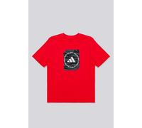 adidas Niños Camo Box Junior Boys Tshirt, Pure Ruby, 15-16 Years