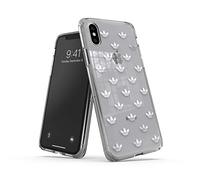 adidas Carcasa rígida para iPhone X/XS, antihuellas, antiarañazos, Carcasa Fina para iPhone X/XS, Color Plateado