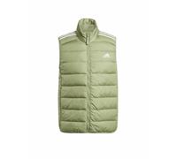 adidas Hombre Essentials 3-Stripes Light Down Vest, tent green, S