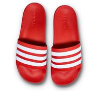 Adidas - Chanclas Adilette Shower, Unisex, vivid red-ftwr white-vivid red, 5 UK