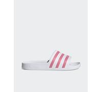 adidas Mujer Adilette Aqua Slides, Cloud White / Rose Tone / Cloud White, 38 EU