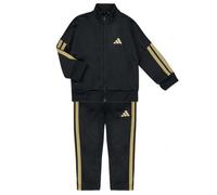 adidas Unisex - Bimbi 0-24 ESSENTIALS CLIMACOOL TRACKSUIT, Black/Gold Metallic, 6-9 Months