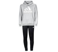 adidas Hombre Sportswear French Terry Hooded Track Suit, MGREYH/BLACK/WHITE, S
