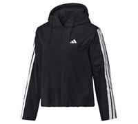 adidas Chaqueta con capucha Climawarm con aislamiento de 3 rayas para mujer, color negro, talla M