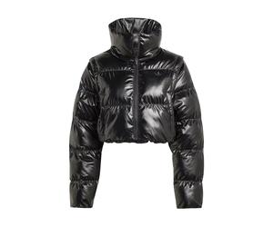 Adidas- Chaqueta corta de plumón con cremallera completa- Jackets- Mujer- Negro- L- Chaqueta corta de plumón con cremallera completa