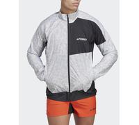 adidas Chaqueta cortavientos de hombre Terrex Trail Running adidas. Gris XL