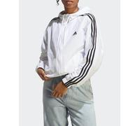 adidas Chaqueta cortavientos Essentials Woven 3 bandas de mujer adidas. Blanco L