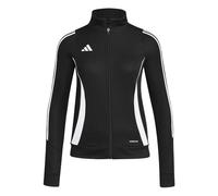 adidas Chaqueta de entrenamiento Tiro 24 para mujer, Negro/Blanco, Large
