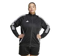 adidas Chaqueta de entrenamiento Tiro 24 para mujer, Negro/Blanco, Large
