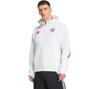 Adidas - Chaqueta FC Bayern Pre-Match 2025-2026, Unisex, White-Black, L