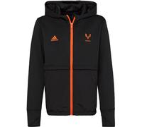 Adidas - Chaqueta Messi Full-zip Hoodie Niño, Unisex, Black-App Solar Red-App Solar Red, 176 cm