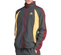 adidas - Chaqueta para hombre, color gris y rojo, gris, L
