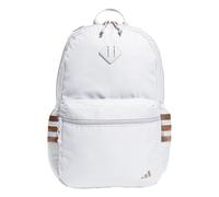 adidas 3-Stripe Classic Backpack for Men and Women, Bag with Laptop Sleeve Mochila, Blanco/Oro Rosa/5.0, One Size Unisex-Adulto