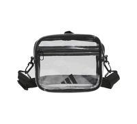adidas Clear Crossbody, Bolso de Hombro Unisex Adulto, Transparente y Negro, Talla única