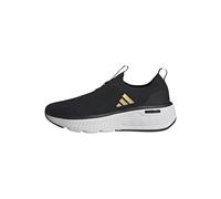 adidas Cloudfoam Go Sock Shoes, Zapatos Mujer, Core Black/Matte Gold/Cloud White, 42 2/3 EU