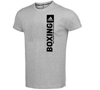Adidas CLTS21V-B-107 COMMUNITY VERTICAL T-SHIRT BOXING T-shirt Unisex Kids Medium Grey HeatherBlack L