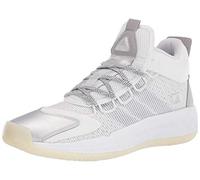adidas Coll3Ctiv3 2020 Mid Basketball Shoe, White/Silver/Chalk White, 10