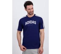 adidas Hombre Codes Collegiate Linear Graphic T-Shirt, Dark Blue, L