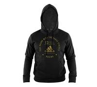 adidas Community Hoodie Boxing Sudadera con Capucha, Negro y Dorado, XS para Hombre