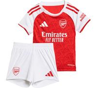 Adidas - Conjunto Arsenal FC Primera Equipación 2025-2026 Bebé, Unisex, Better Scarlet-White, 74 cm