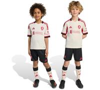 Adidas - Conjunto Liverpool FC Segunda Equipación 2025-2026 Niño, Unisex, Wonder White, 116 cm