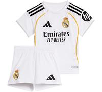 Adidas - Conjunto Real Madrid Primera Equipación 2025-2026 Bebé, Unisex, White, 80 cm