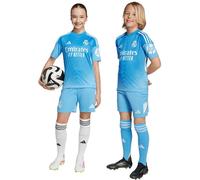 Adidas - Conjunto Real Madrid Primera Equipación Portero 2025-2026 Niño, Unisex, Blue, 164 cm