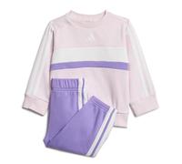 adidas Conjunto unisex de forro polar de 3 rayas para niños de 18 a 24 meses