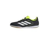 adidas Copa Court Club Indoor Football Boots, Botas de fútbol Unisex Adulto, Core Black/FTWR White/Lucid Lemon, 46 2/3 EU